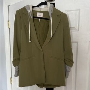 Cinq à Sept Olive khloe Blazer with Gray Hoodie